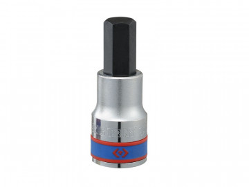Насадка (бита) торцевая 1/2&quot, HEX, 19 мм, L = 60 мм KING TONY 402519