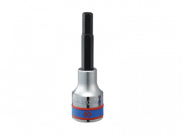 Насадка (бита) торцевая 1/2&quot, HEX, 6 мм, L = 80 мм KING TONY 403506