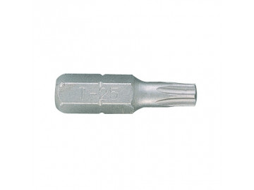 Вставка (бита) торцевая 1/4, TORX, T25, L = 25, с отверстием KING TONY 102525U