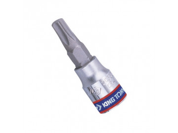 Насадка (бита) торцевая 1/4, TORX, T9, L = 37 мм, с отверстием KING TONY 203709