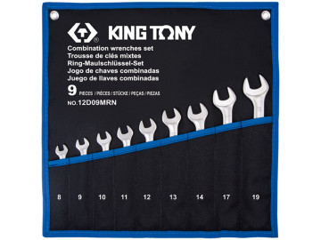 KING TONY Набор комбинированных ключей, 8-19 мм, 9 предметов 12D09MRN