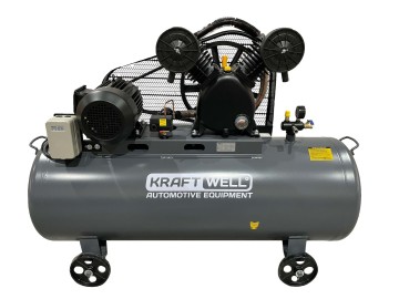 Компрессор поршневой 670 л/мин, 10 бар, 300 л, 380В KraftWell KRW-AC670-300L